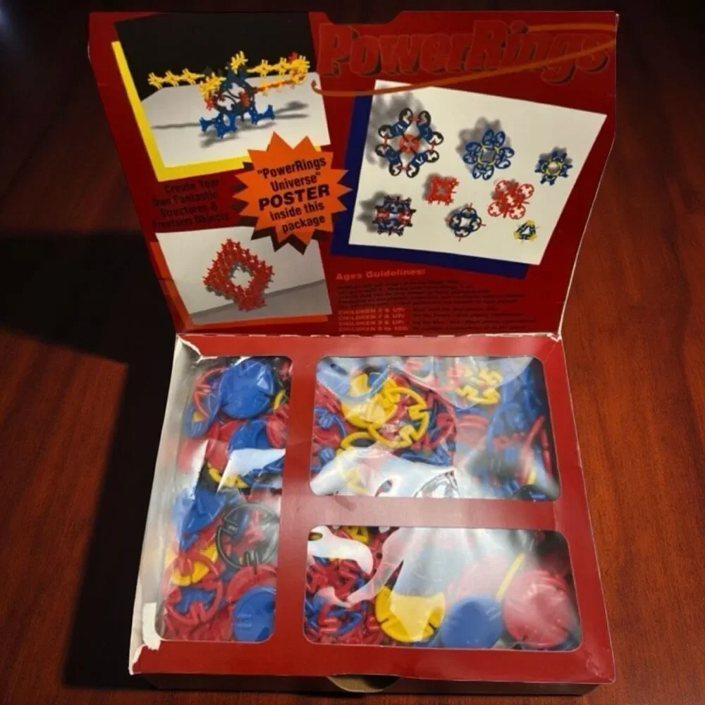 1992 Vintage PowerRings Geometric Space Explorer Building Set #715